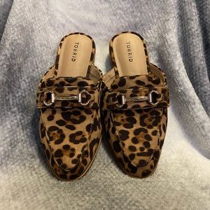 TORRID shoes. Sze 9. Leopard style mules. NWOT!